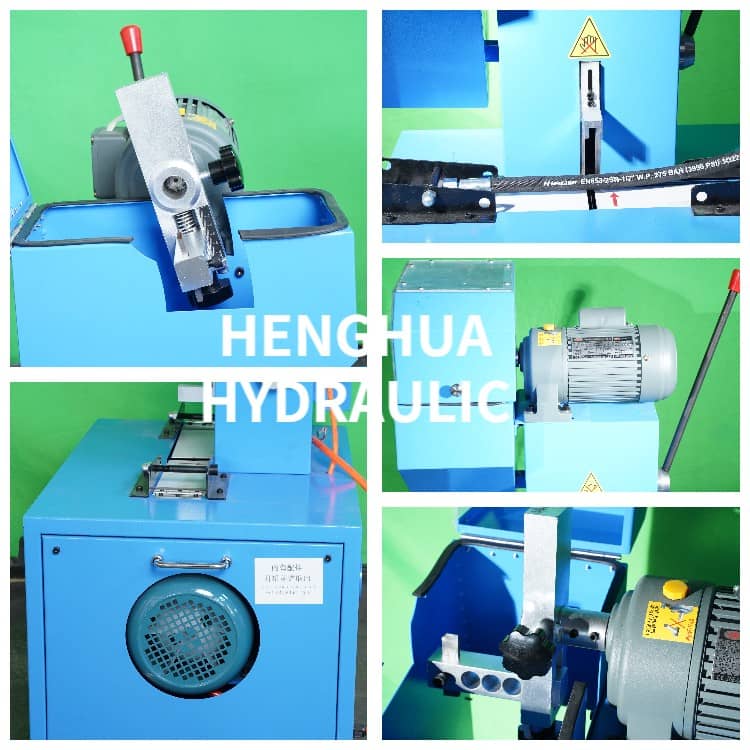 Automatic Hydraulic Rubber Hose Pipe Cutting Skiving Machine